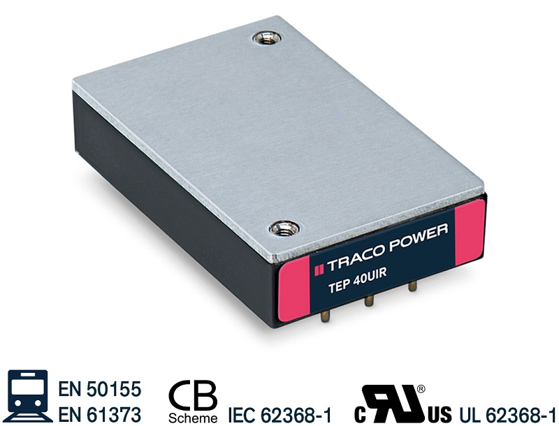 40 and 60 W railway-approved DC/DC converters
