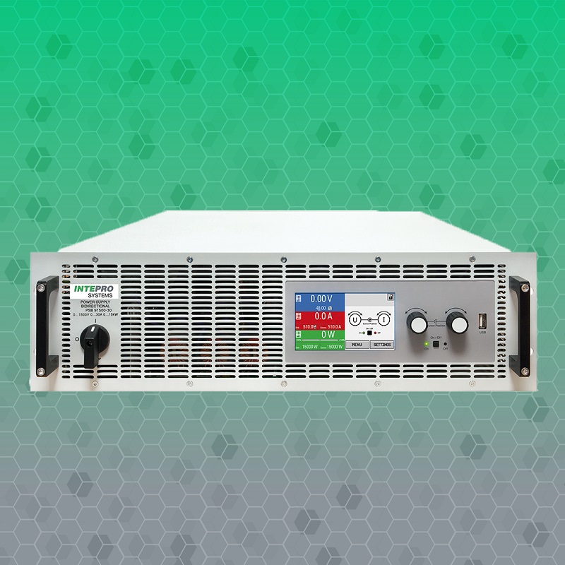 Compact auto-ranging DC supply with energy-recovering DC load