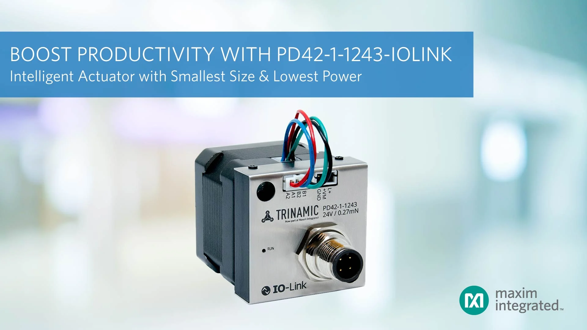 The Industry's Smallest, Lowest-Power Intelligent Actuator