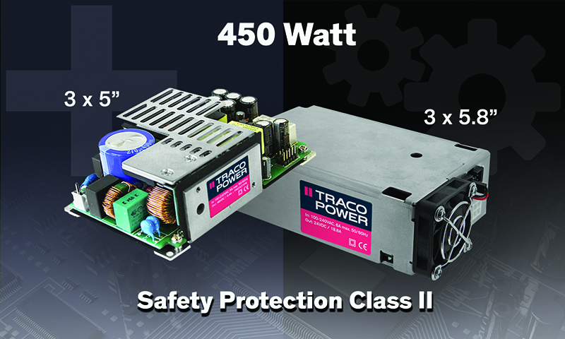 3x5'' Power Supply Offering Safety Protection Class II