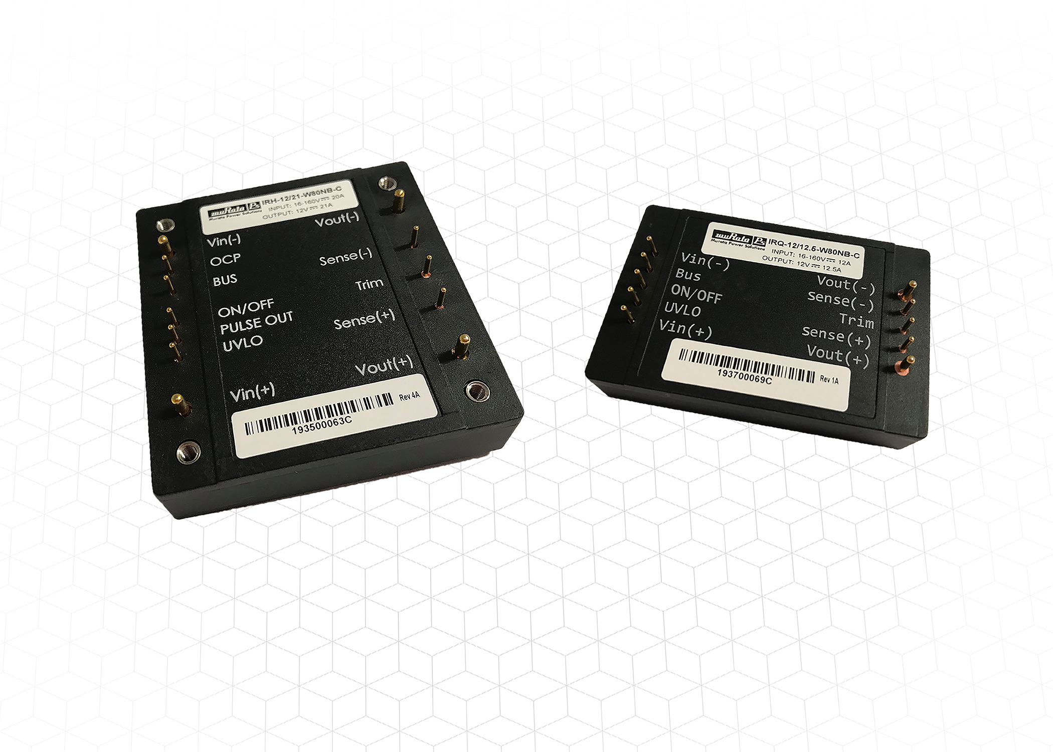 10:1 Ratio DC-DC Converters in Half-, Quarter-Brick Footprint