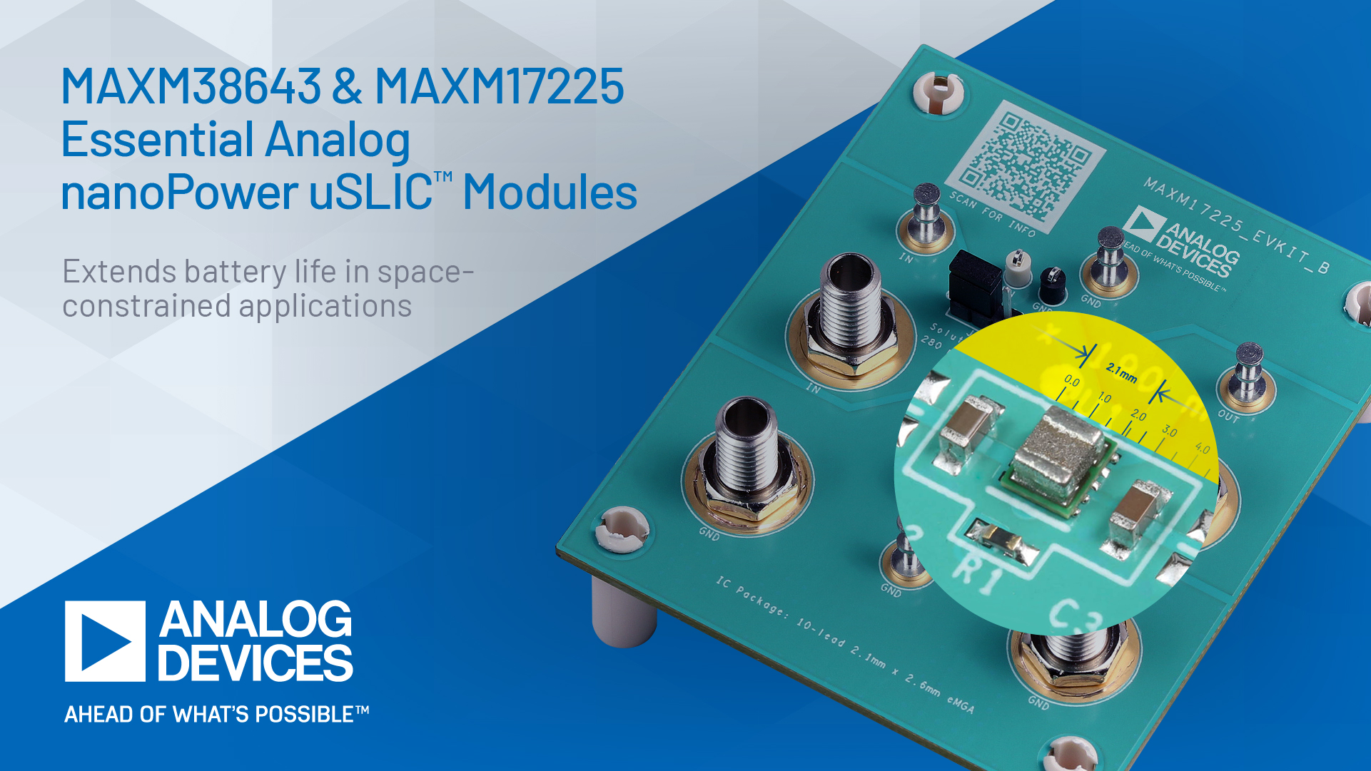 nanoPower Modules Extend Battery Life in Space-Constrained Applications