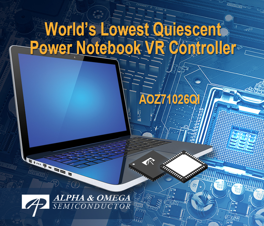 World's Lowest Quiescent Power Notebook Multiphase VR Controller