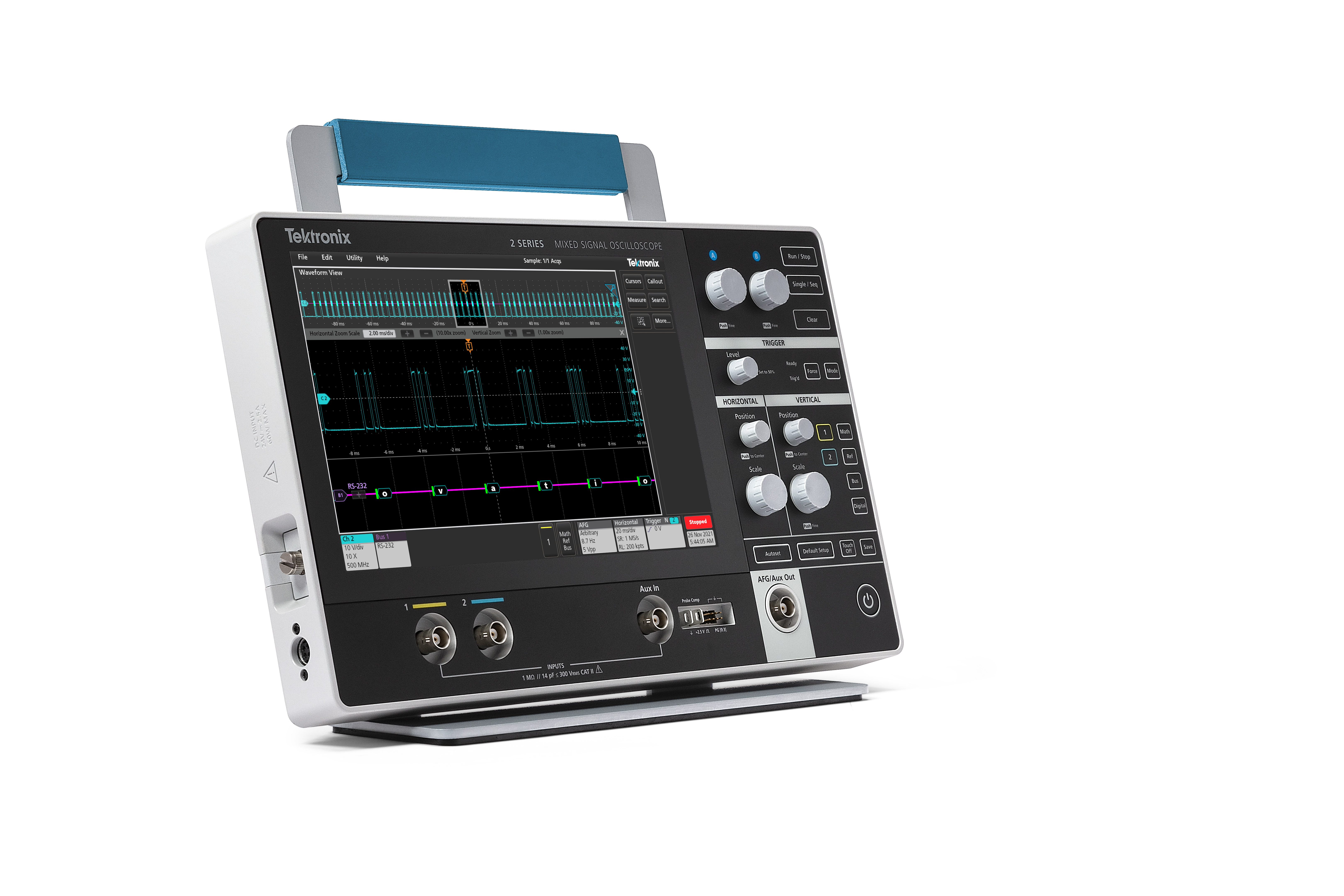 Tektronix 2 Series Mixed Signal Oscilloscope Available from TestEquity