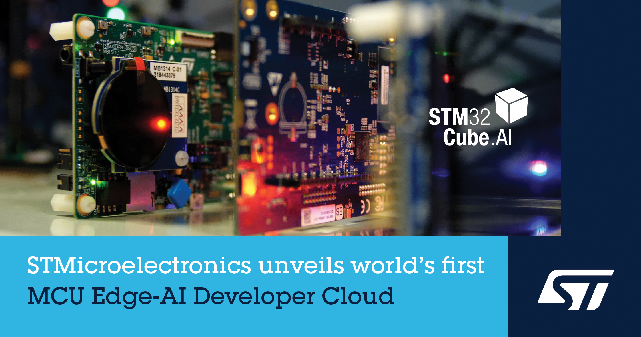 STMicroelectronics Unveils World's First MCU Edge-AI Developer Cloud