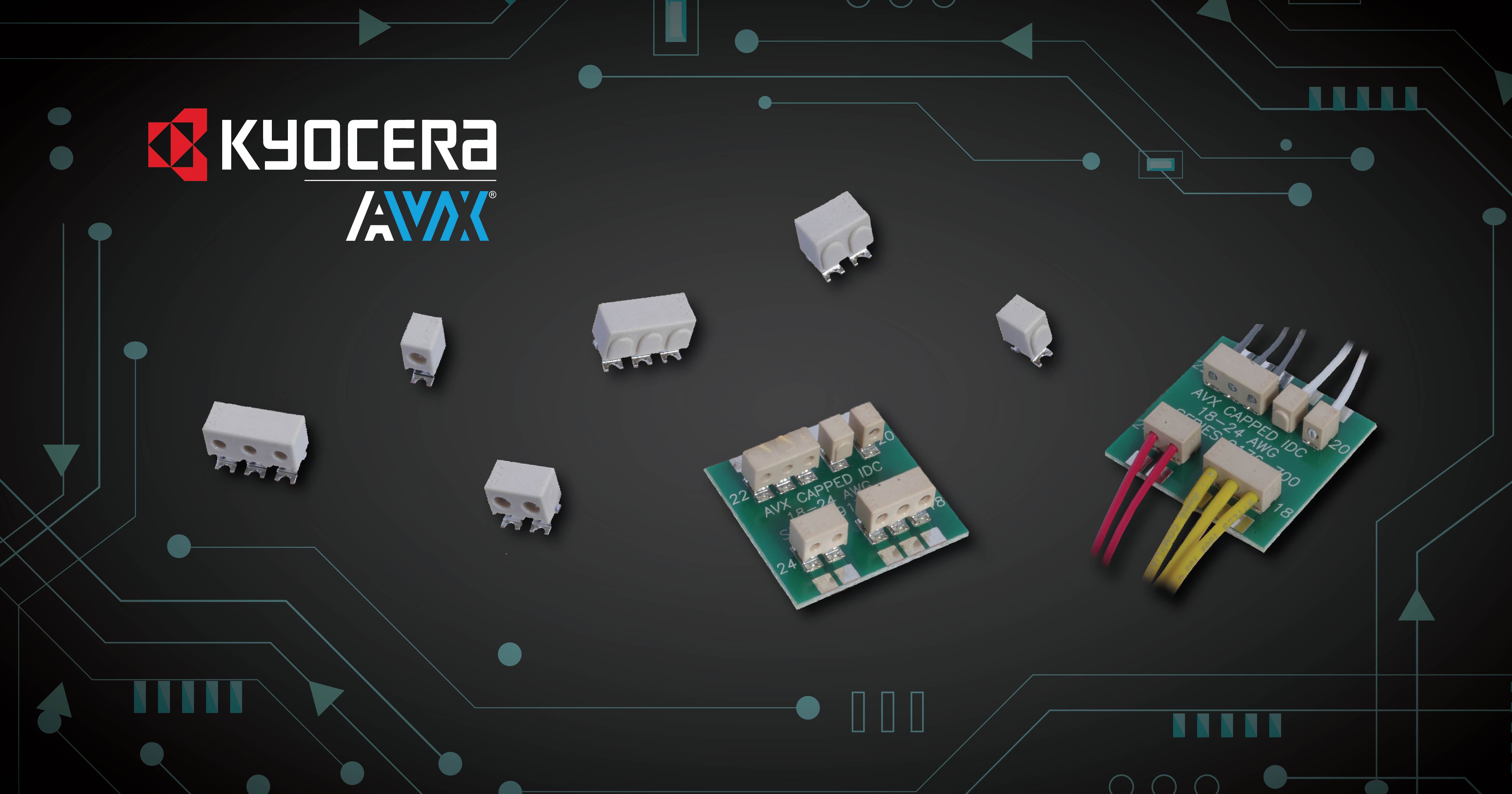 Kyocera-AVX Expands its Time- and Cost-Saving 9176-700 Series Capped IDC Connectors