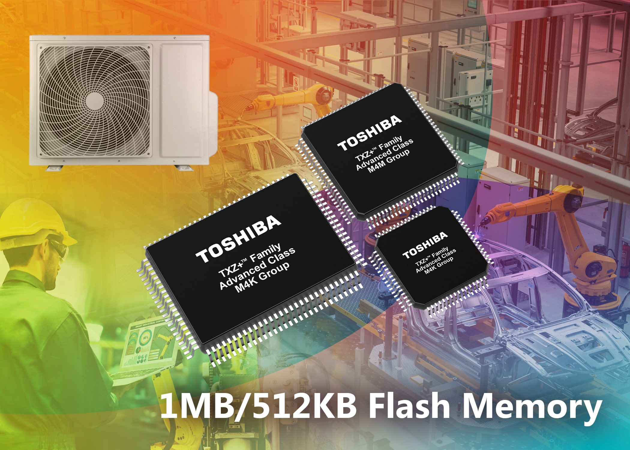 Toshiba Releases New Microcontrollers with Expanded Code Flash Memory Capacity to Support Firmware Updates