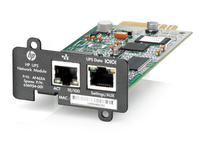 HP UPS Network Module Remotely Manages UPSs and Attached Devices