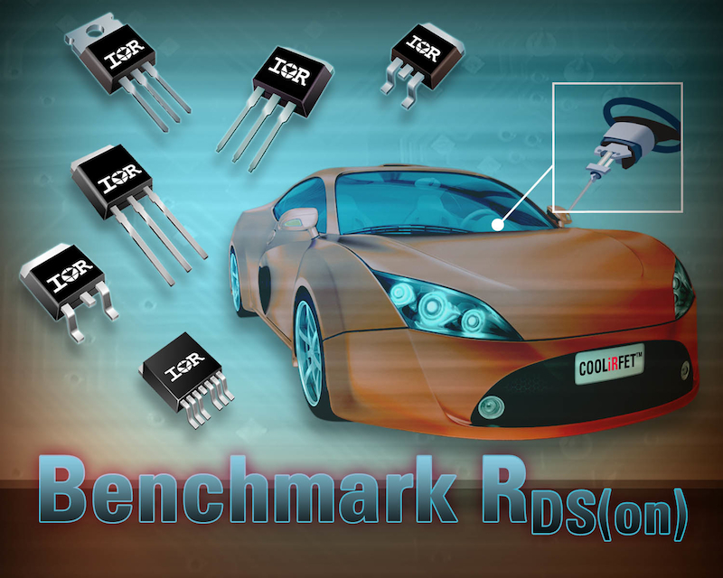 Automotive-qualified COOLiRFET MOSFETs tout on-state resistance
