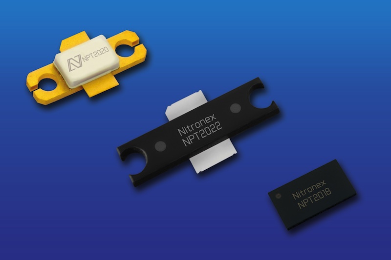 Nitronex GaN-on-Silicon discrete HEMT devices handle up to 100 Watts