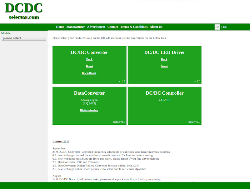 New analog IC selection web tool delivers immediate results