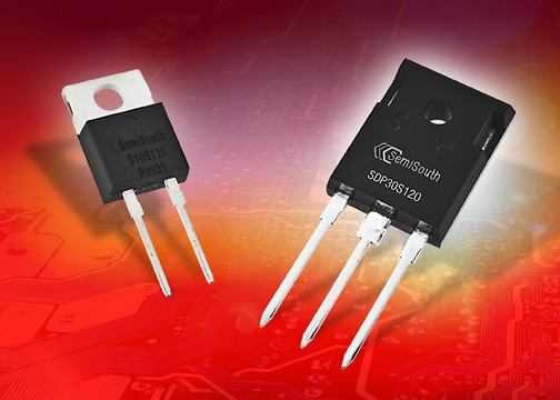 Wide range of SiC Power Schottky Diodes from SemiSouth includes Industrys Highest Current Part