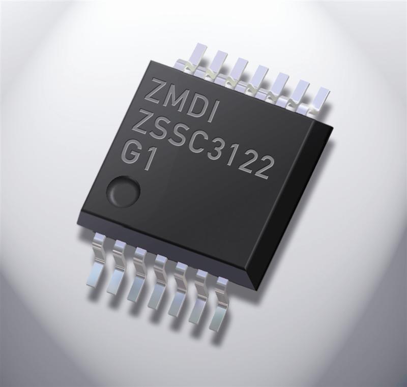 ZMDI ZSSC3122 Capacitive Sensor Signal Conditioner Benefits Battery-Powered Applications, MEMS, Industrial and Harsh Environments