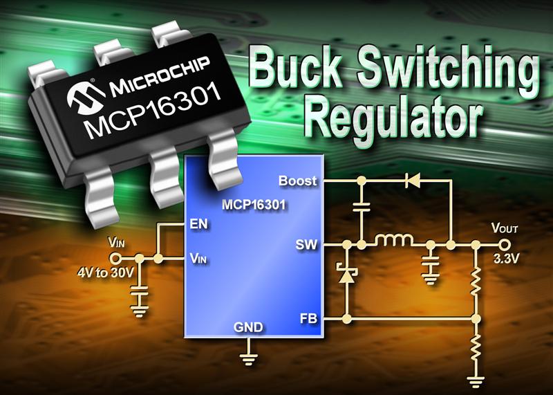 Microchips first 30V buck switching regulator