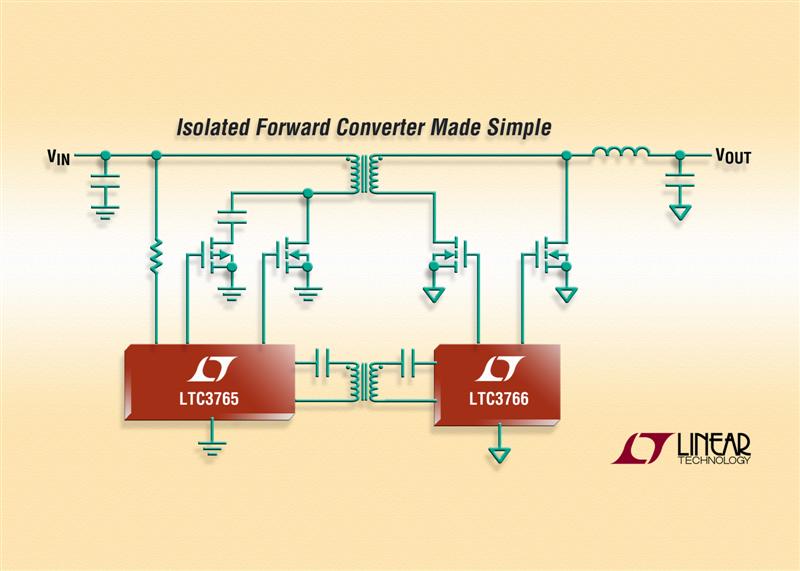 Linear's Isolated Forward Converter Chipset Simplifies Design - Enhances System Reliability