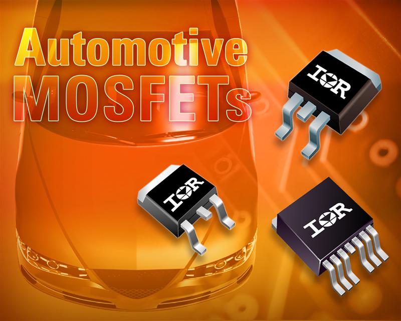 IRs 40 V to 200 V Family of Automotive-qualified MOSFETs Deliver Benchmark On-State Resistance Performance