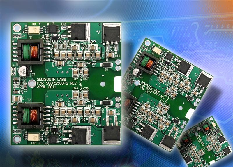 New Dual-Output Gate Driver Evaluation Board from SemiSouth for Microsemi and other power modules