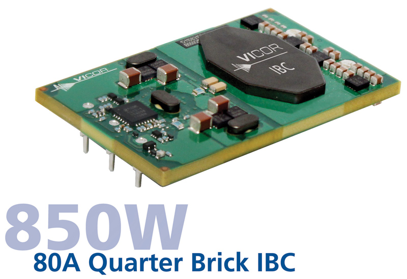 Vicor Introduces 850W, 80A Quarter Brick IBC