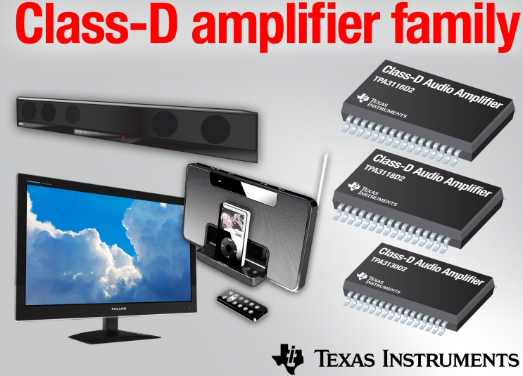 TI class-D audio amplifiers