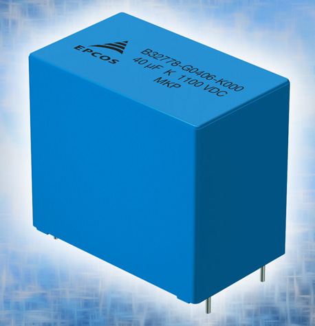 EPCOS MKP DC link high density film capacitors from TDK Feature new rated voltages