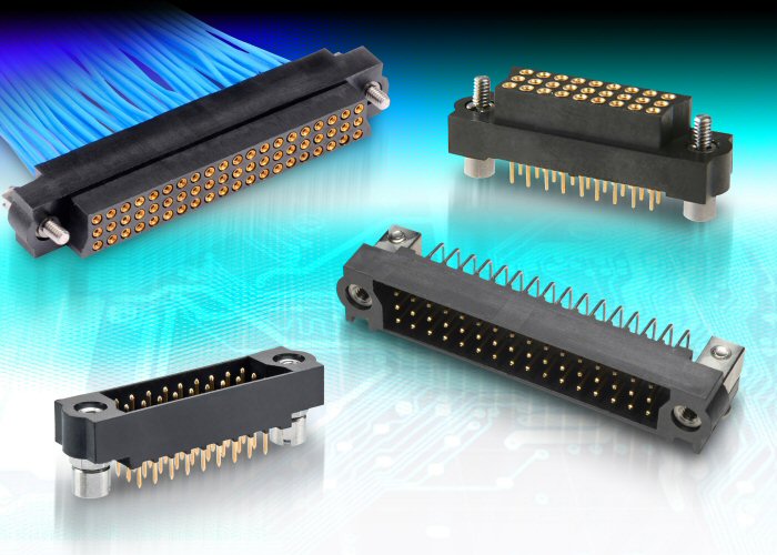 Hi-rel three-row Datamate connectors from Harwin now available off the shelf