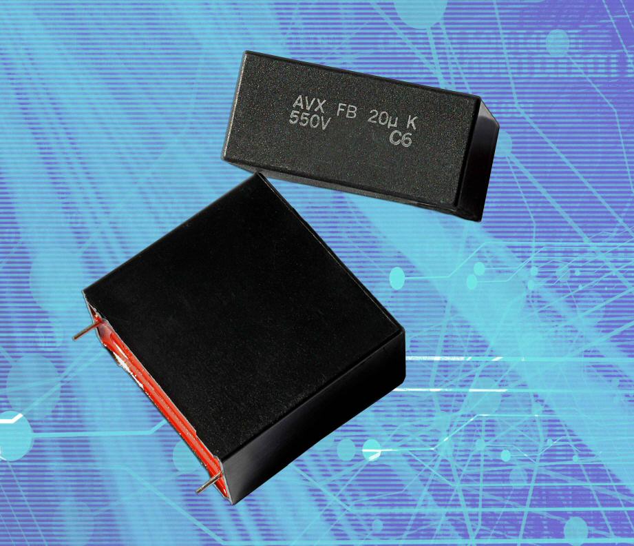 AVX introduces new DC-link film capacitor series for power-supply and inverter applications