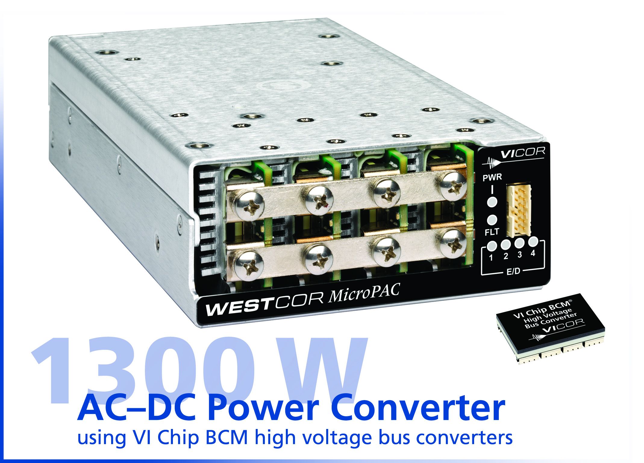 Vicor offers Westcor MicroPAC system for space-constrained applications