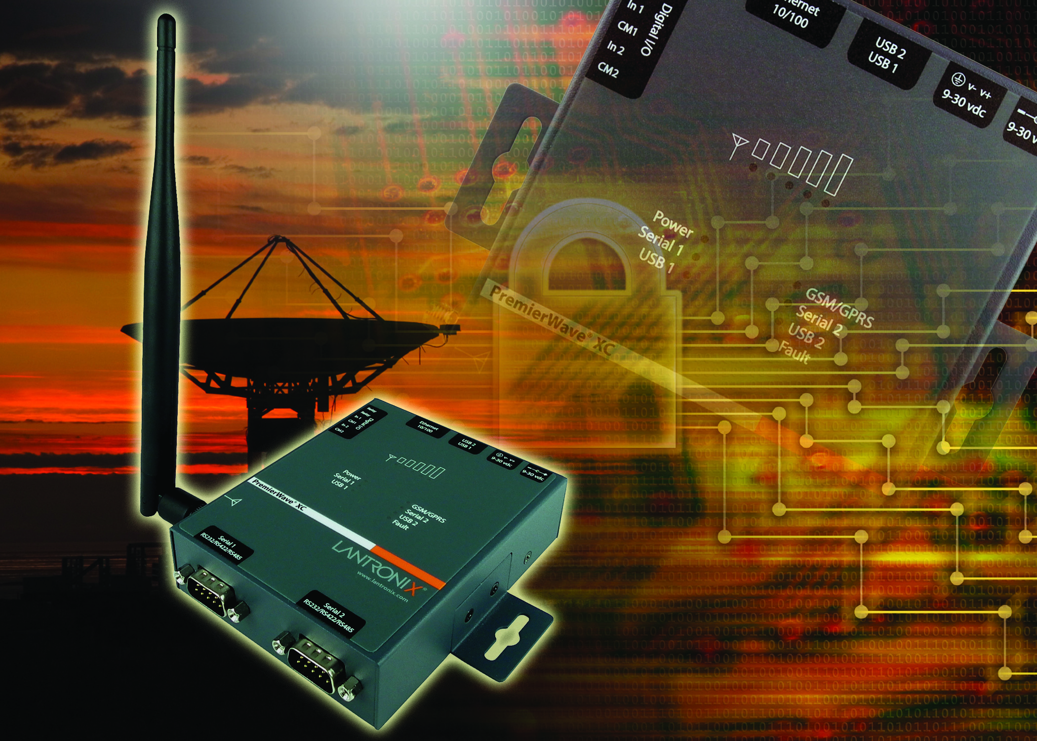 Acal BFI offers Lantronix PermierWave XC hybrid GSM/GPRS serial-device server