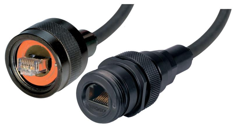 Ruggedized IP68 cables added to L-com's Ethernet cabling lineup
