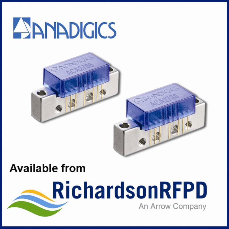 Richardson RFPD introduces pair of GaAs hybrid amplifiers from Anadigics