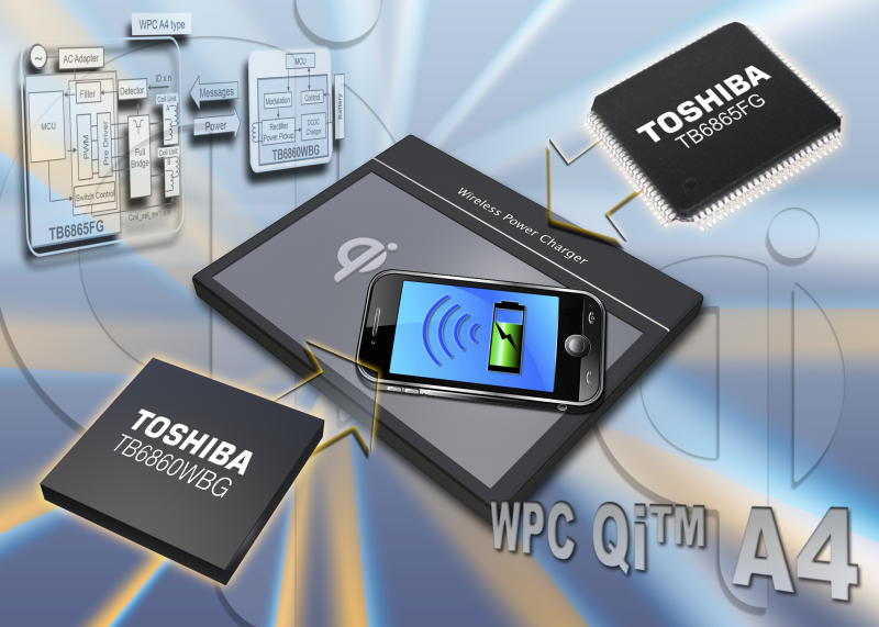 Toshiba launches high-current output chipset for free positioning wireless charging