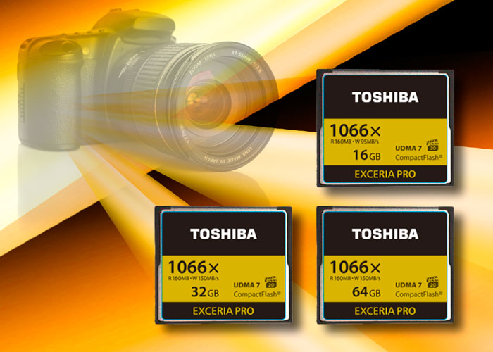 Toshiba launches high performance Compact Flash memory cards