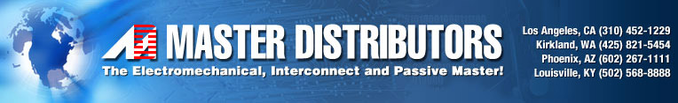 Master Distributors Offers TE Connectivity Corcom Filter Products