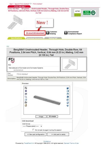 FCI Expands Design-In Support with 25+ CAD Formats Online