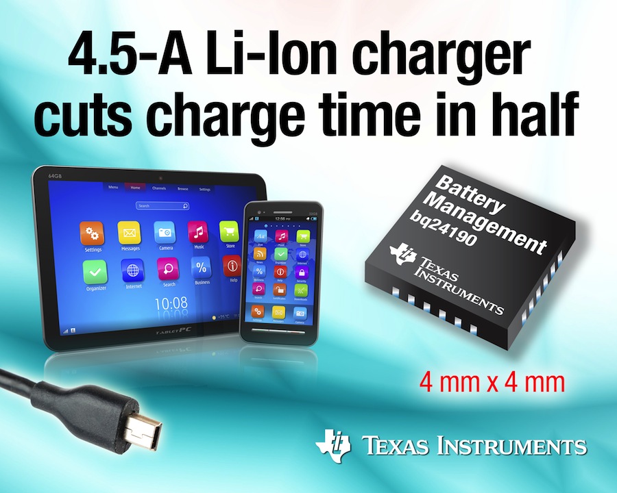 Li-Ion battery chargers offer faster, cooler charging