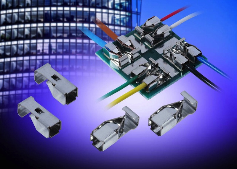 Board-level contact system provides maximum wire stability & retention