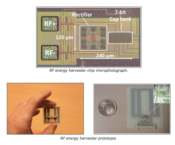 Highly-sensitive long-range RF energy harvester can power small sensor systems