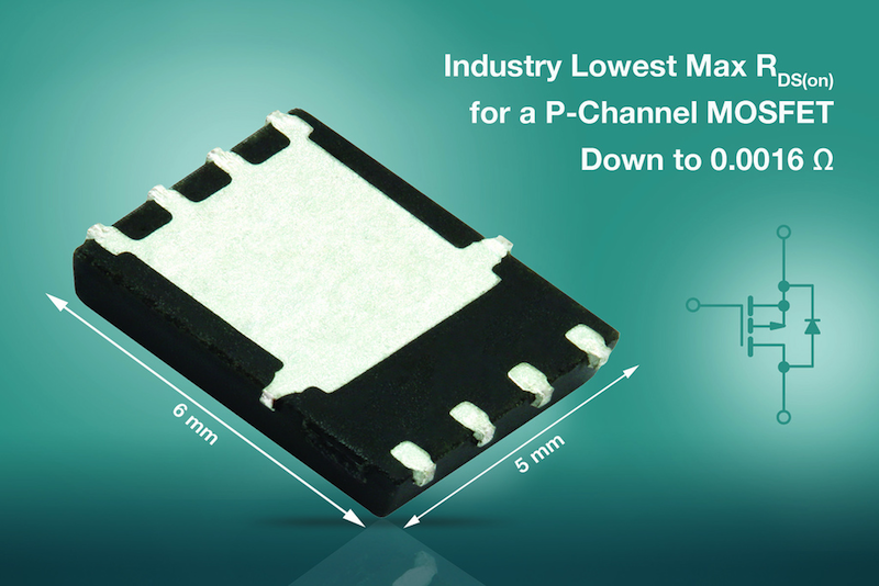 Vishay's P-Channel Gen III MOSFET offers RDS(on) Down to 0.0016 Ω at ...