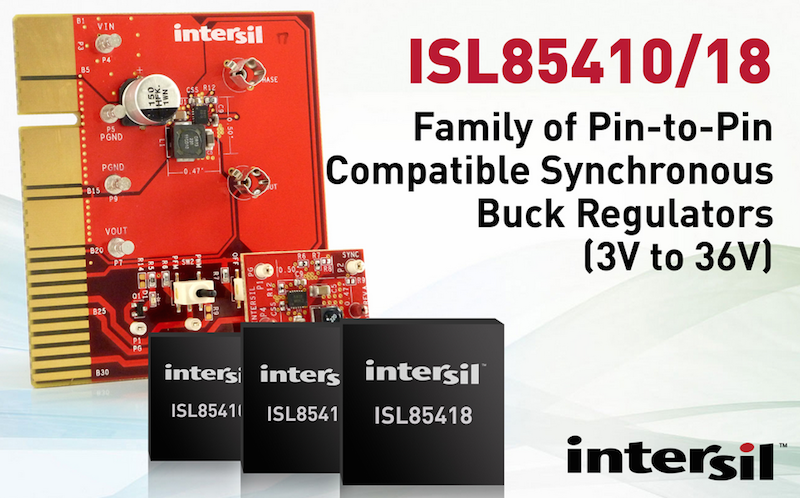 Intersil's highly-integrated synchronous buck regulators offer efficiency and flexibility