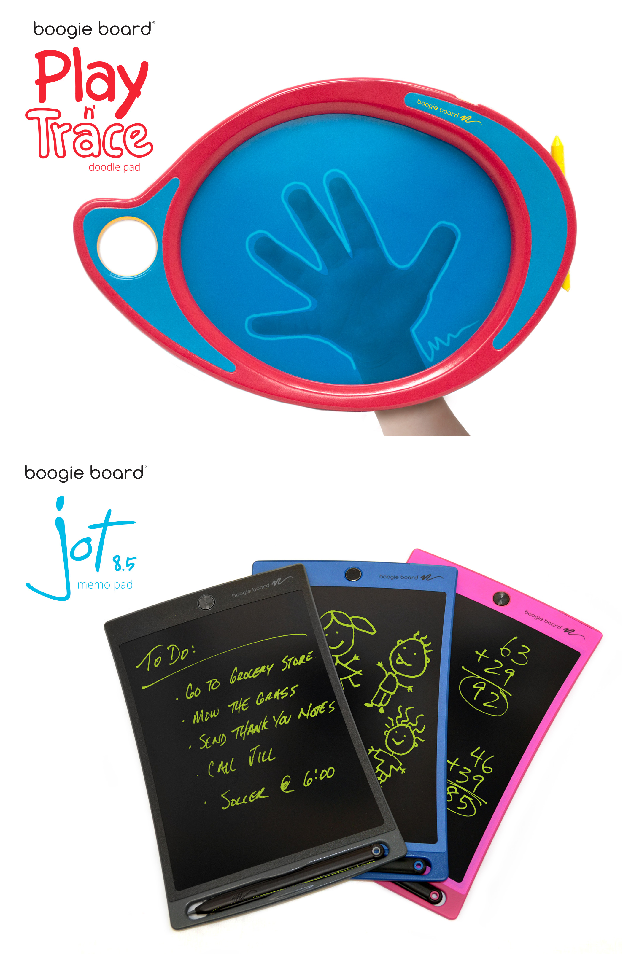 Kent Displays unveils their latest Boogie Board LCD eWriters at CES 2015