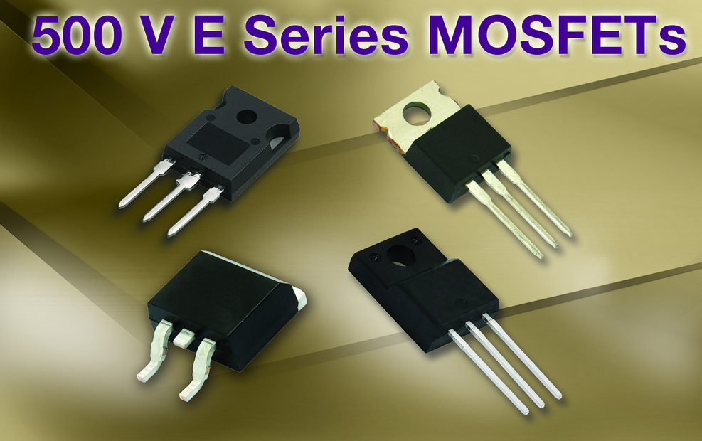 Vishay's latest 500V high-voltage MOSFETs built on Gen II Super Junction tech