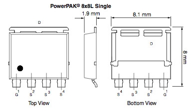 Vishay's PowerPAK 8x8L 200A package offers space- and power-saving alternative to D2PAK and DPAK