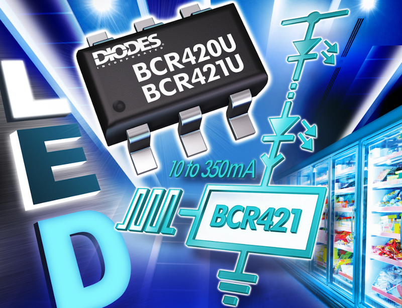 Diodes' adjustable current regulators simplify driving LED strips