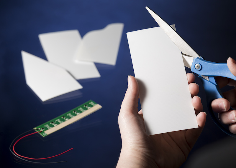 Cut-2-Size backlighting kit from Lumitex is ideal for prototype devices