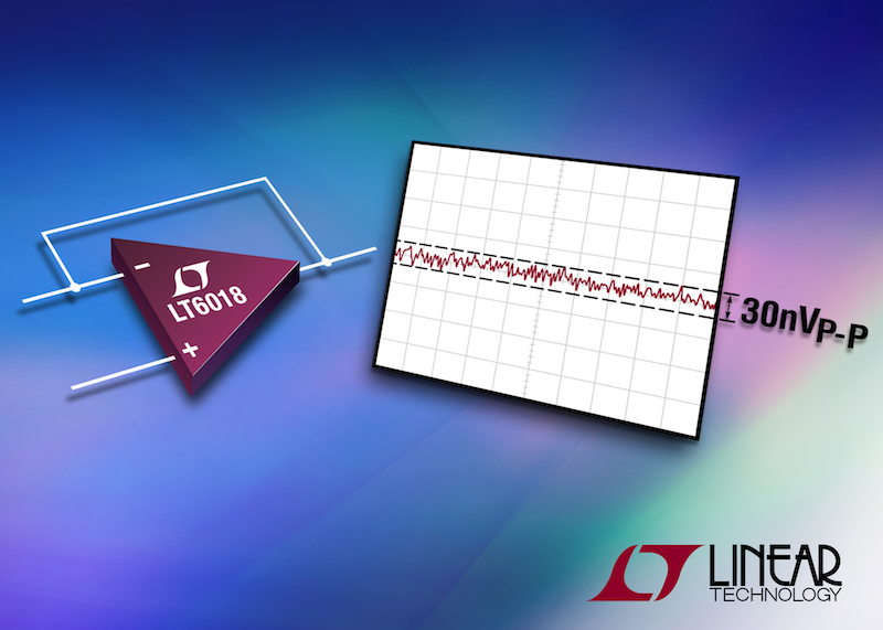 Linear's 36V ultralow noise precision op-amp touts 30nVp-p 0.1Hz to 10Hz noise