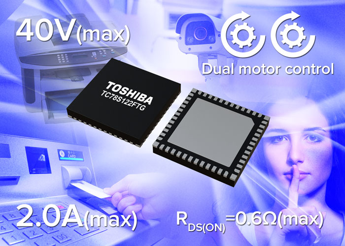 Toshiba launches ultra-compact bipolar 2-channel stepping motor driver