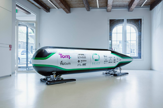 TU Delft’s Hyperloop pod.