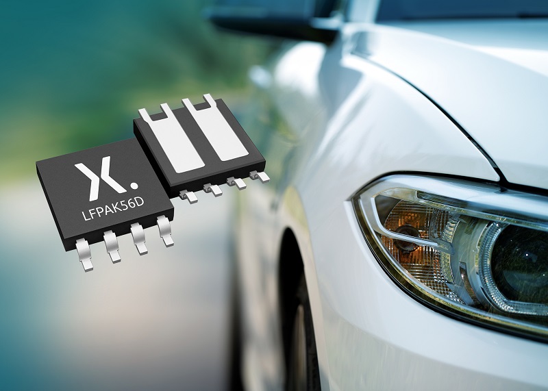 Nexperia extends its leadership with the launch of 80 V Automotive LFPAK56D dual Power MOSFETs for ultimate space efficiency