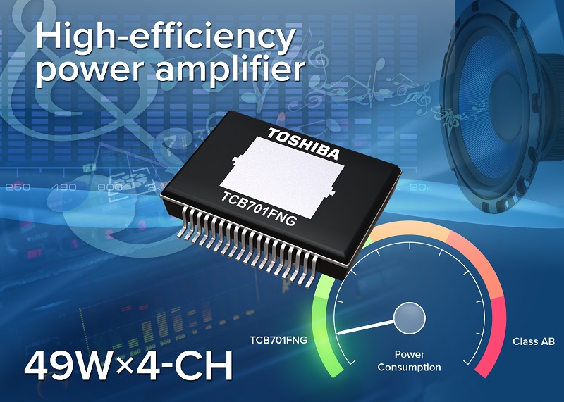 Toshiba sets new standard with advanced high-efficiency Audio Power Amplifier