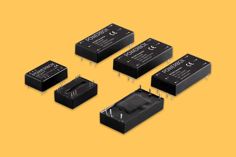 Powerbox announces four new series of extra-wide input DC/DC converters for railway and transportation industry
